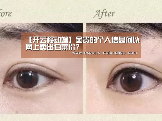 【开云移动端】金贵的个人信息何以网上卖出白菜价?(图1) 开云移动端